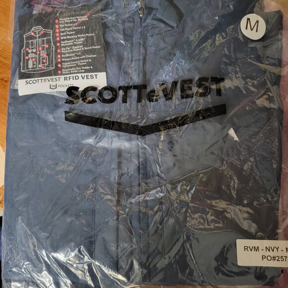 Scottevest Navy Blue Medium Travel Vest - NWT in original packaging - Picture 3 of 3